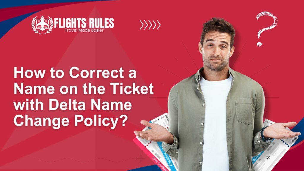 How to Correct a Name on the Ticket with Delta Name Change Policy