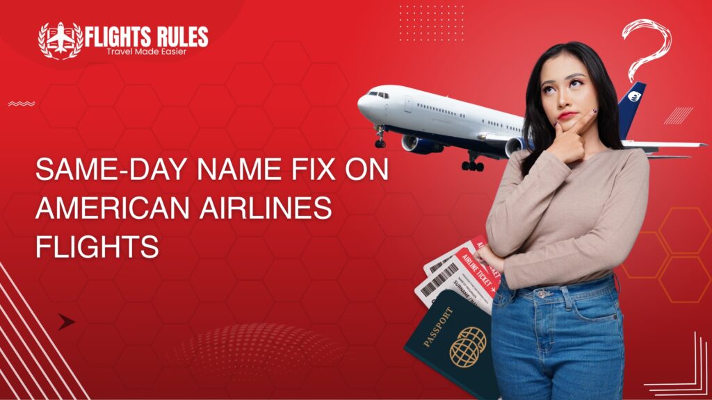 Same-Day Name Fix on American airlines Flights