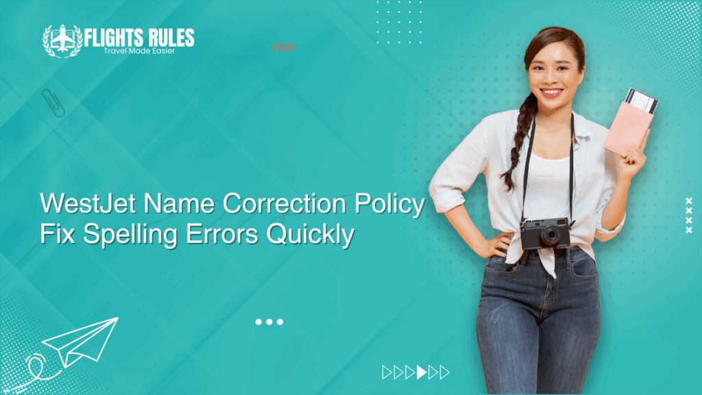 WestJet Name Correction Policy Fix Spelling Errors Quickly